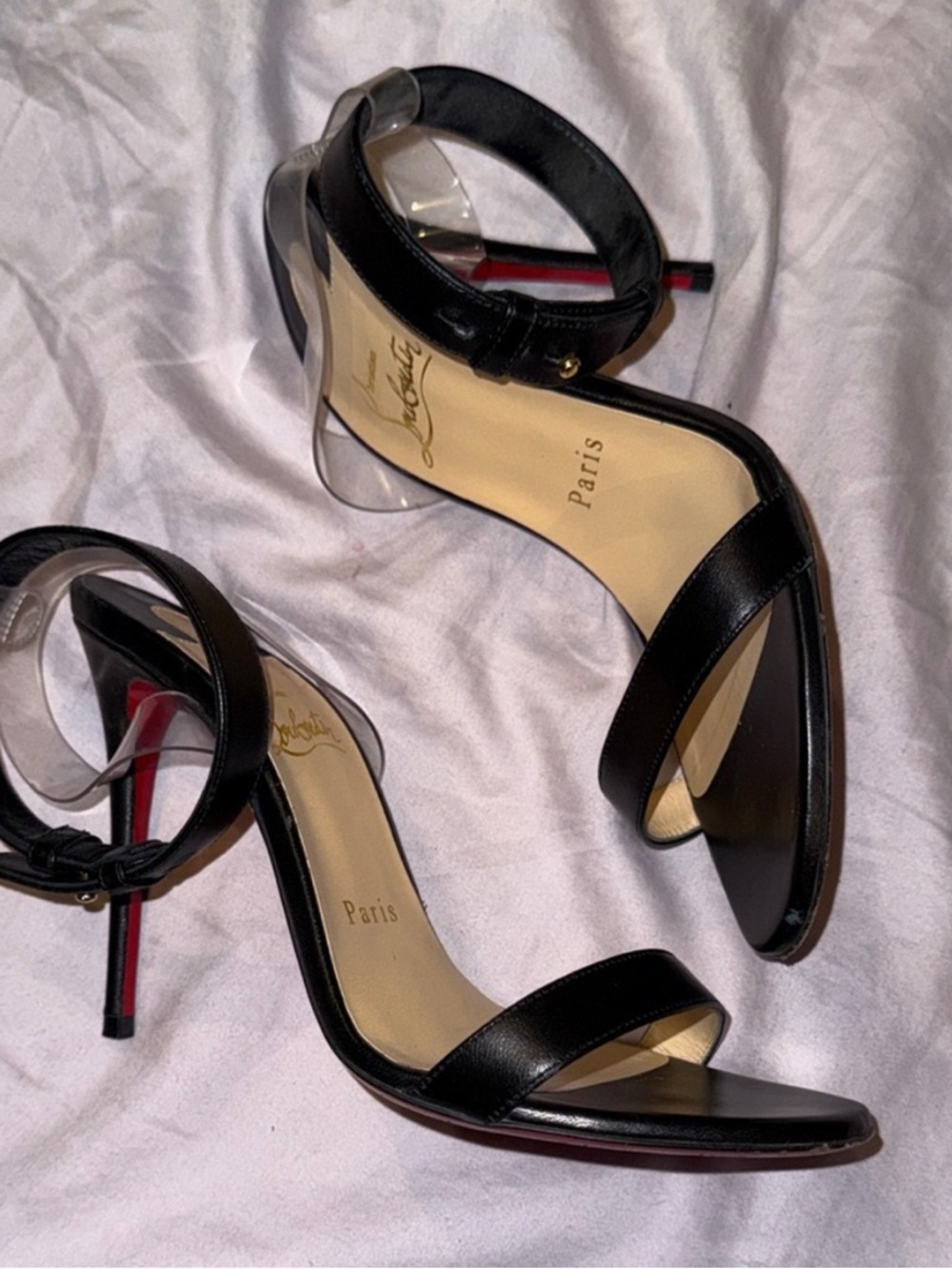 Christian Louboutin Black Ankle-Strap heels - Picture 3 of 4